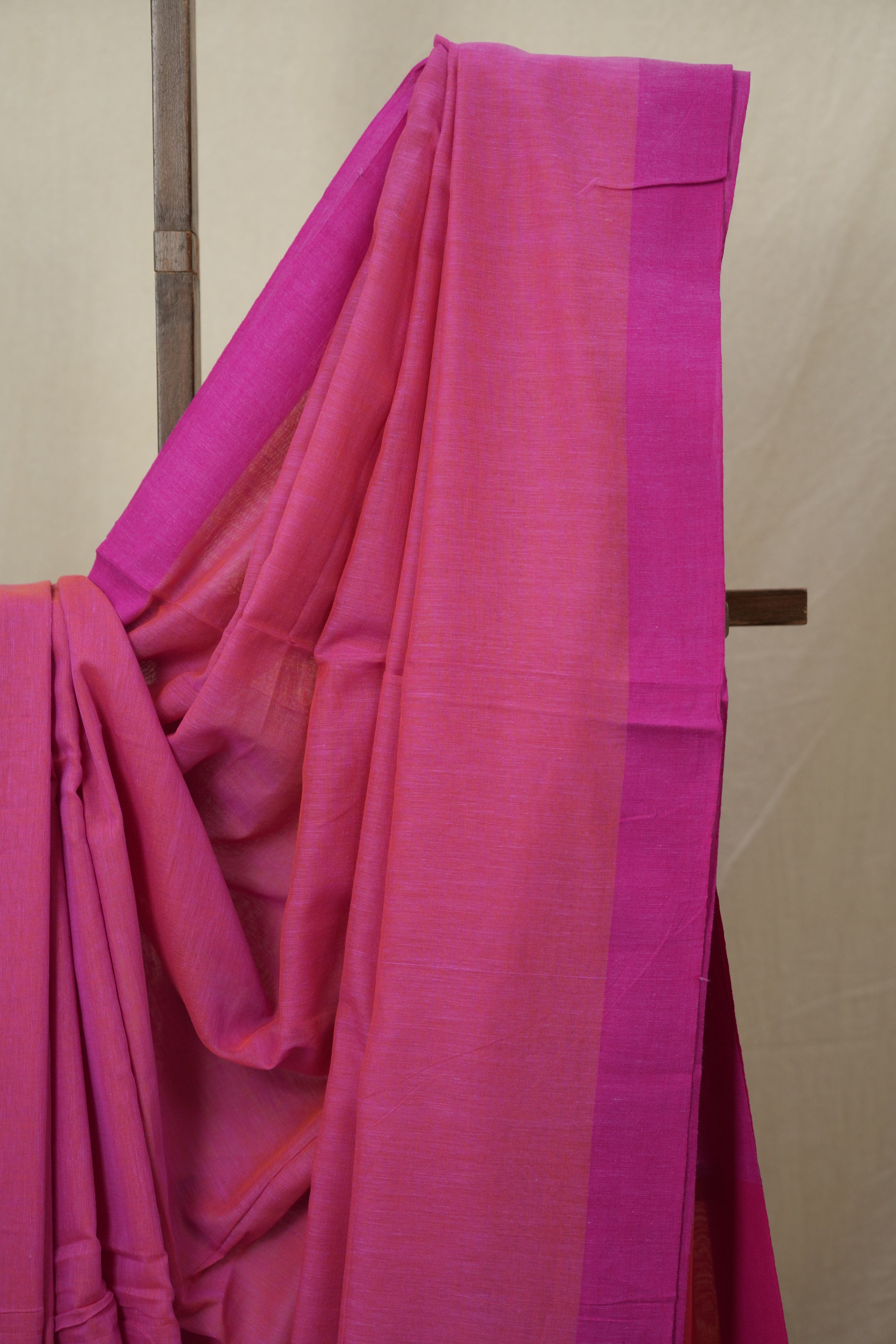 Pink Bengal Cotton Saree - SRPBCS151