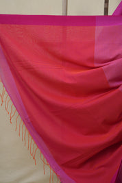 Pink Bengal Cotton Saree - SRPBCS151