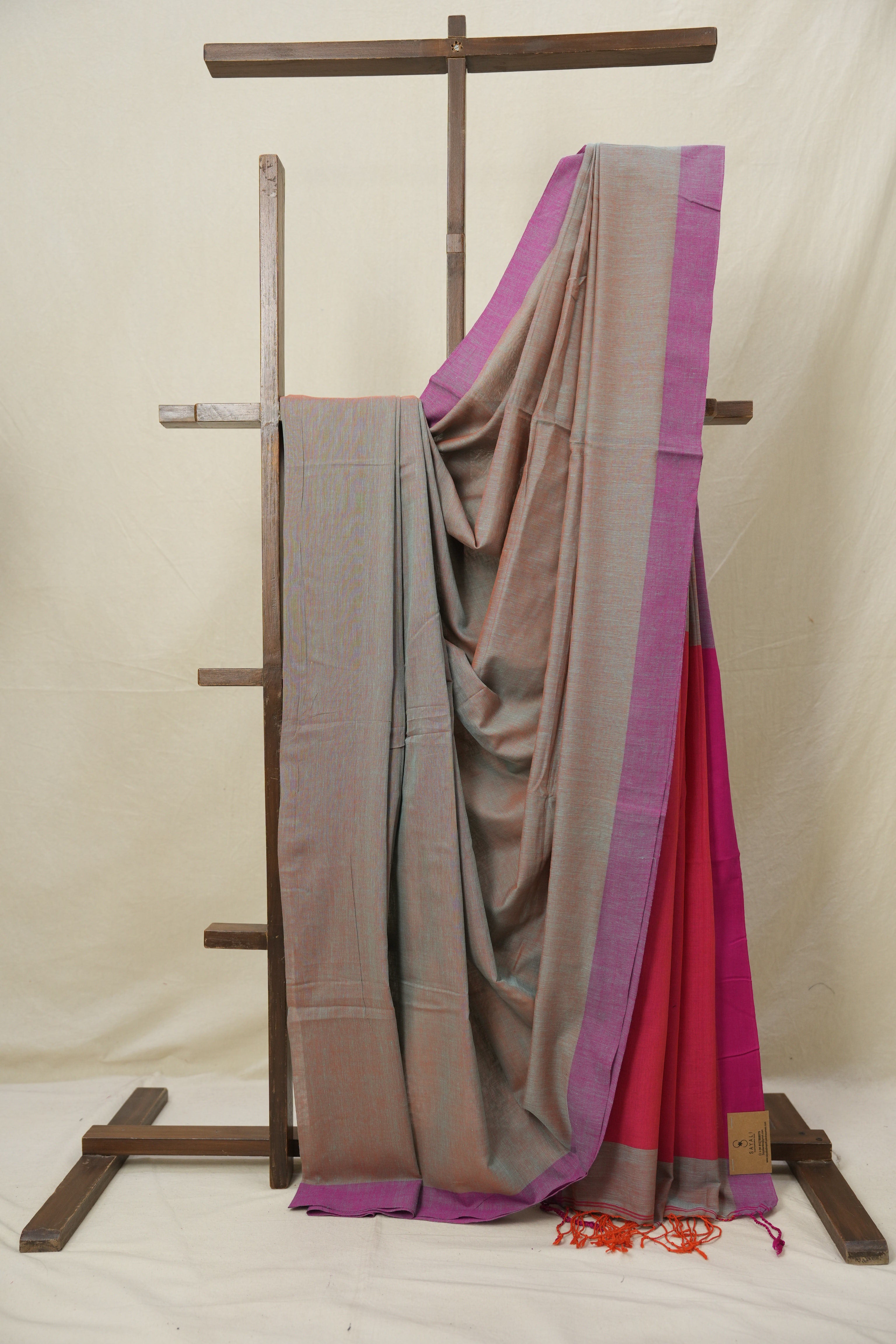 Multicolour  Bengal Cotton Saree - SRMBCS142
