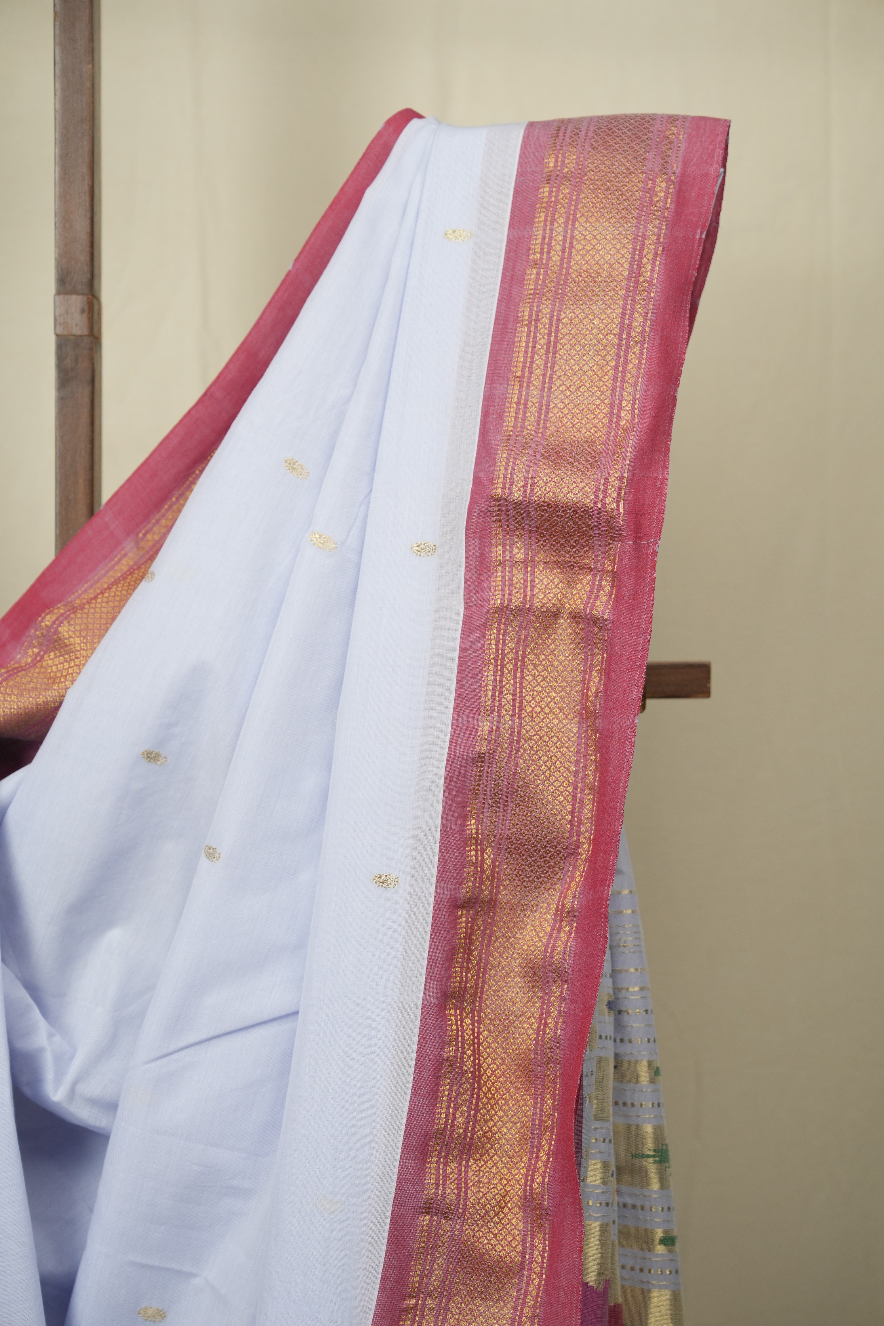 Lavender Cotton Paithani Saree - SRLCPS788