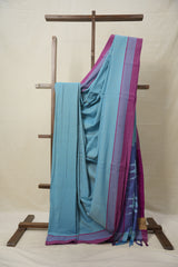 Light Blue Cotton Ilkal Saree  - SRLBCIS700