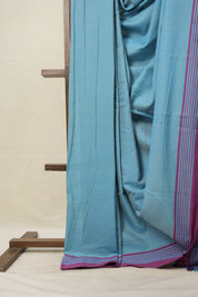 Light Blue Cotton Ilkal Saree  - SRLBCIS700