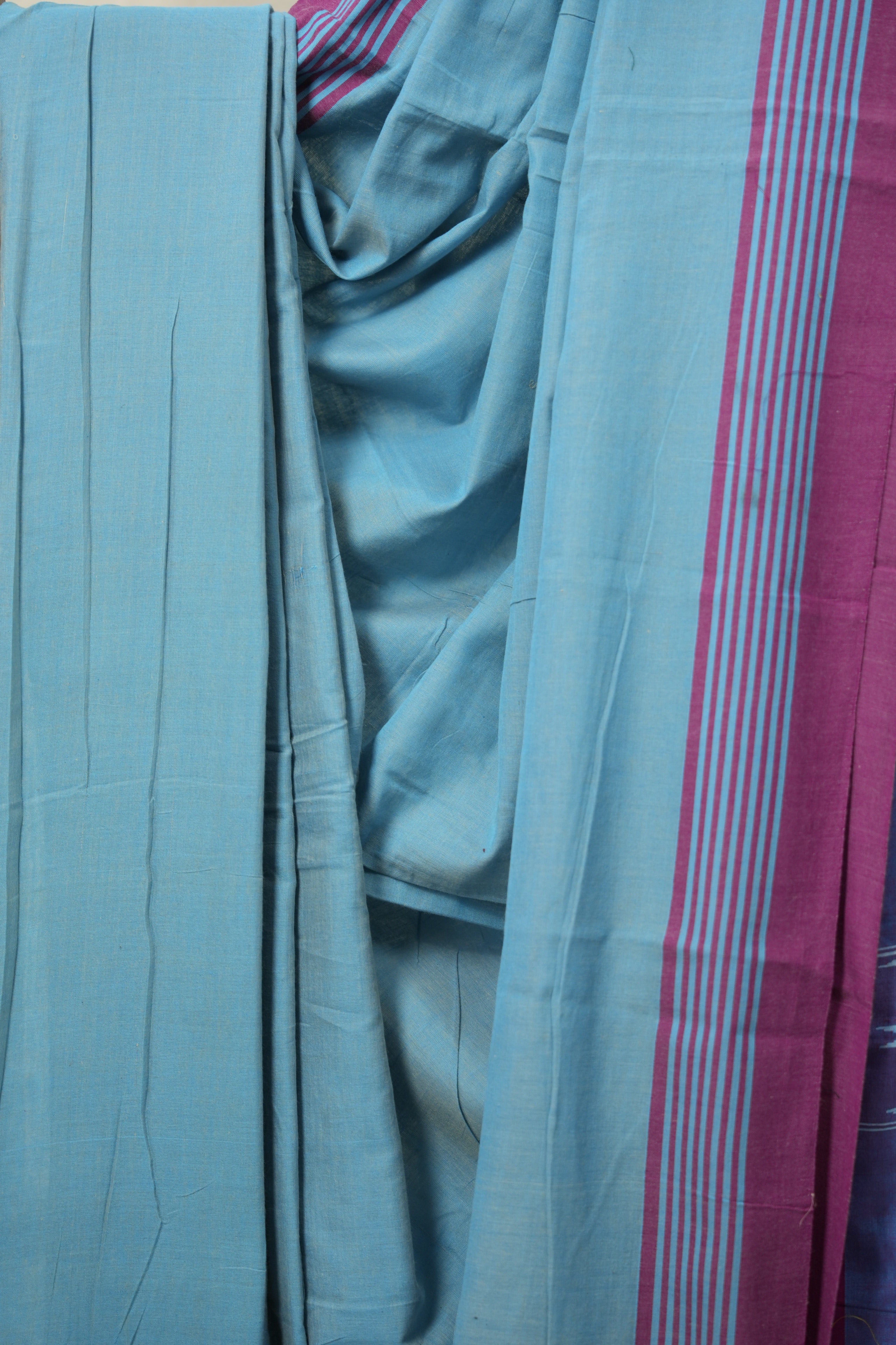 Light Blue Cotton Ilkal Saree  - SRLBCIS700