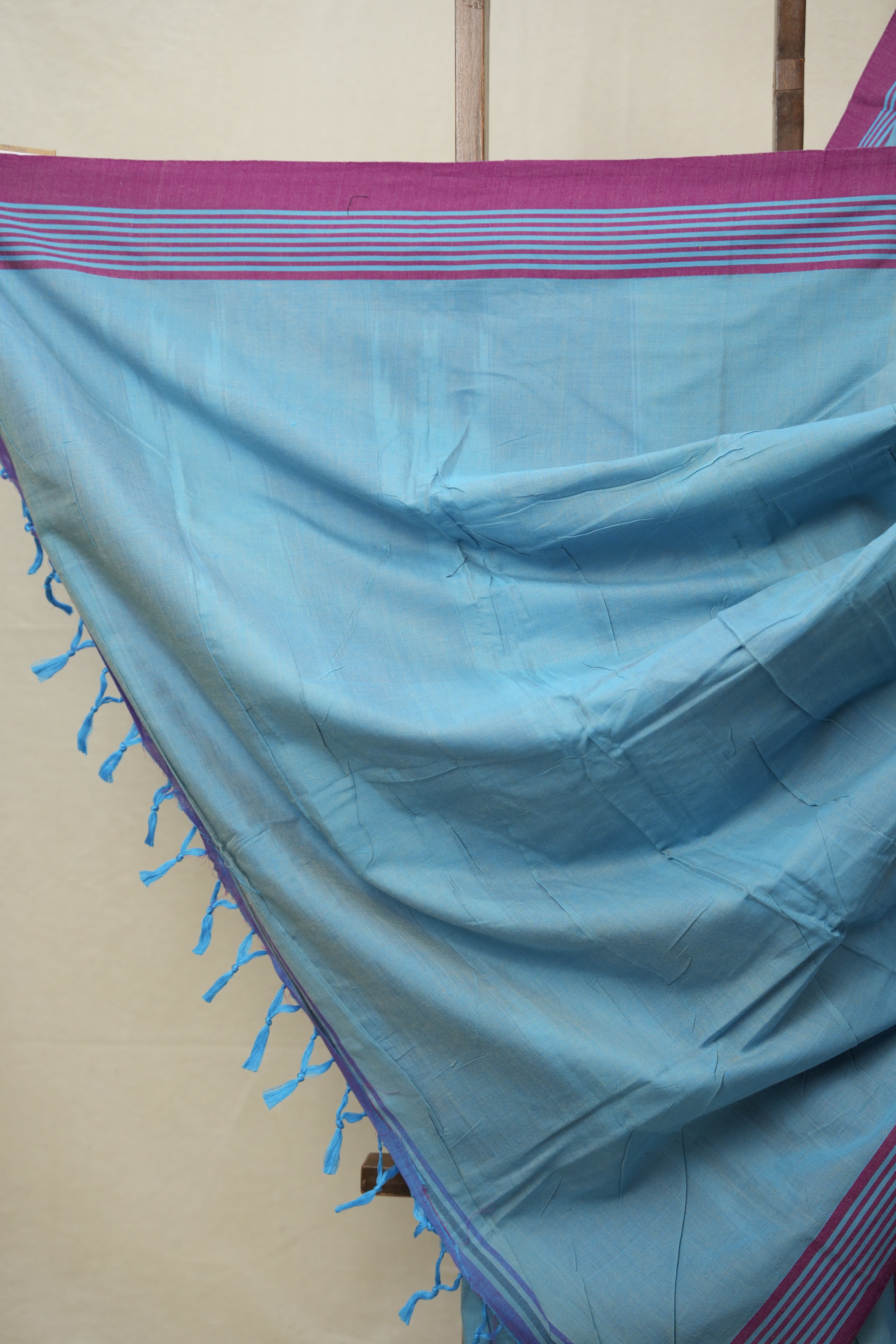 Light Blue Cotton Ilkal Saree  - SRLBCIS700