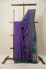 Purple Cotton Ilkal Saree  - SRPCIS654