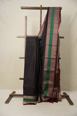 Black Kanjivaram Silk Saree- SRBKSS967