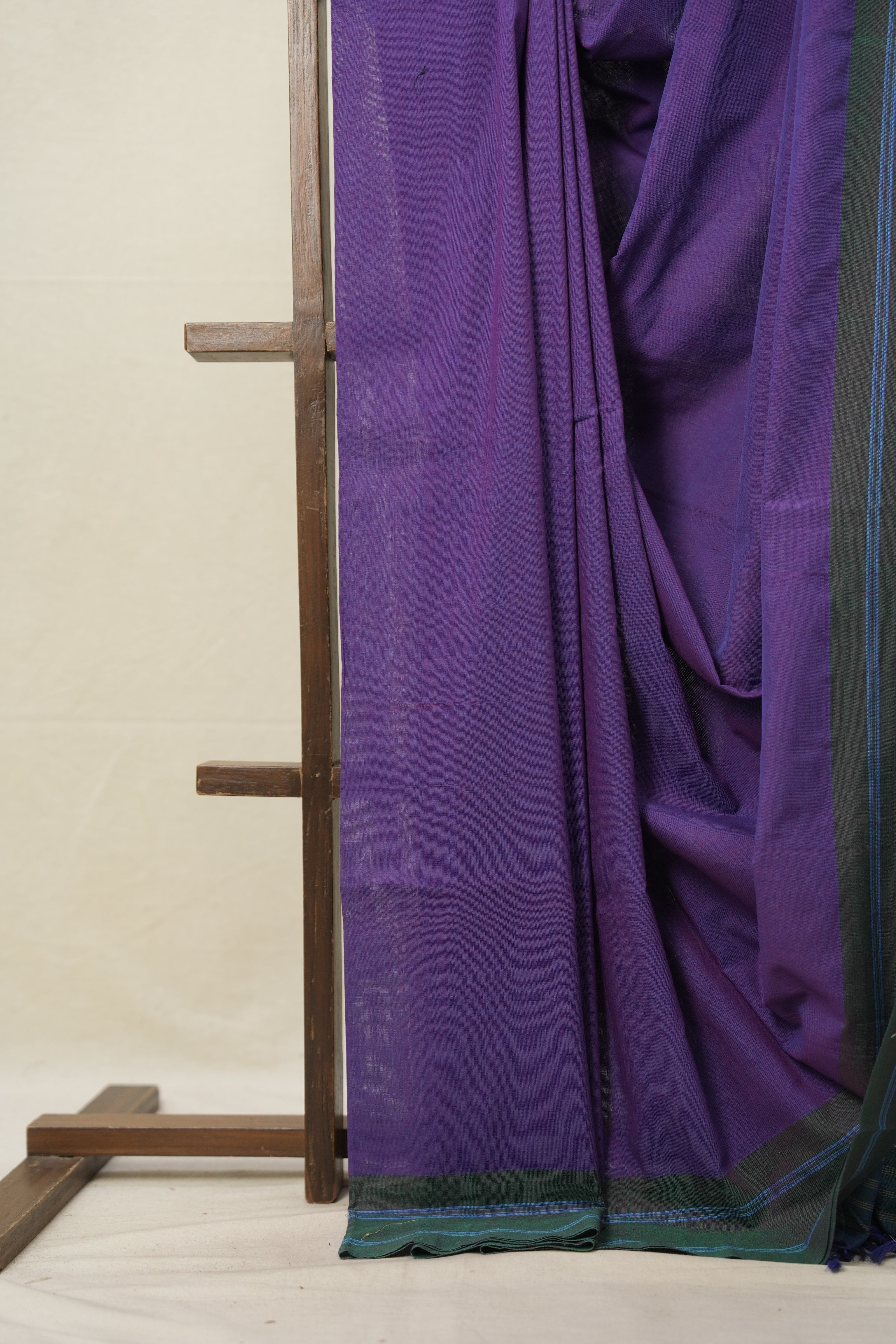 Purple Cotton Ilkal Saree  - SRPCIS654