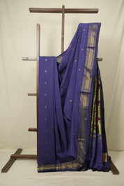 Purple Cotton Paithani Saree - SRPCPS799