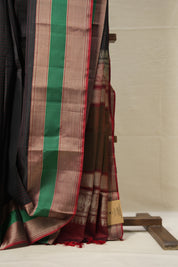 Black Kanjivaram Silk Saree- SRBKSS967