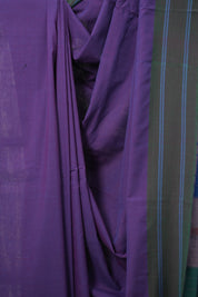 Purple Cotton Ilkal Saree  - SRPCIS654