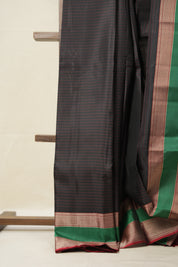 Black Kanjivaram Silk Saree- SRBKSS967