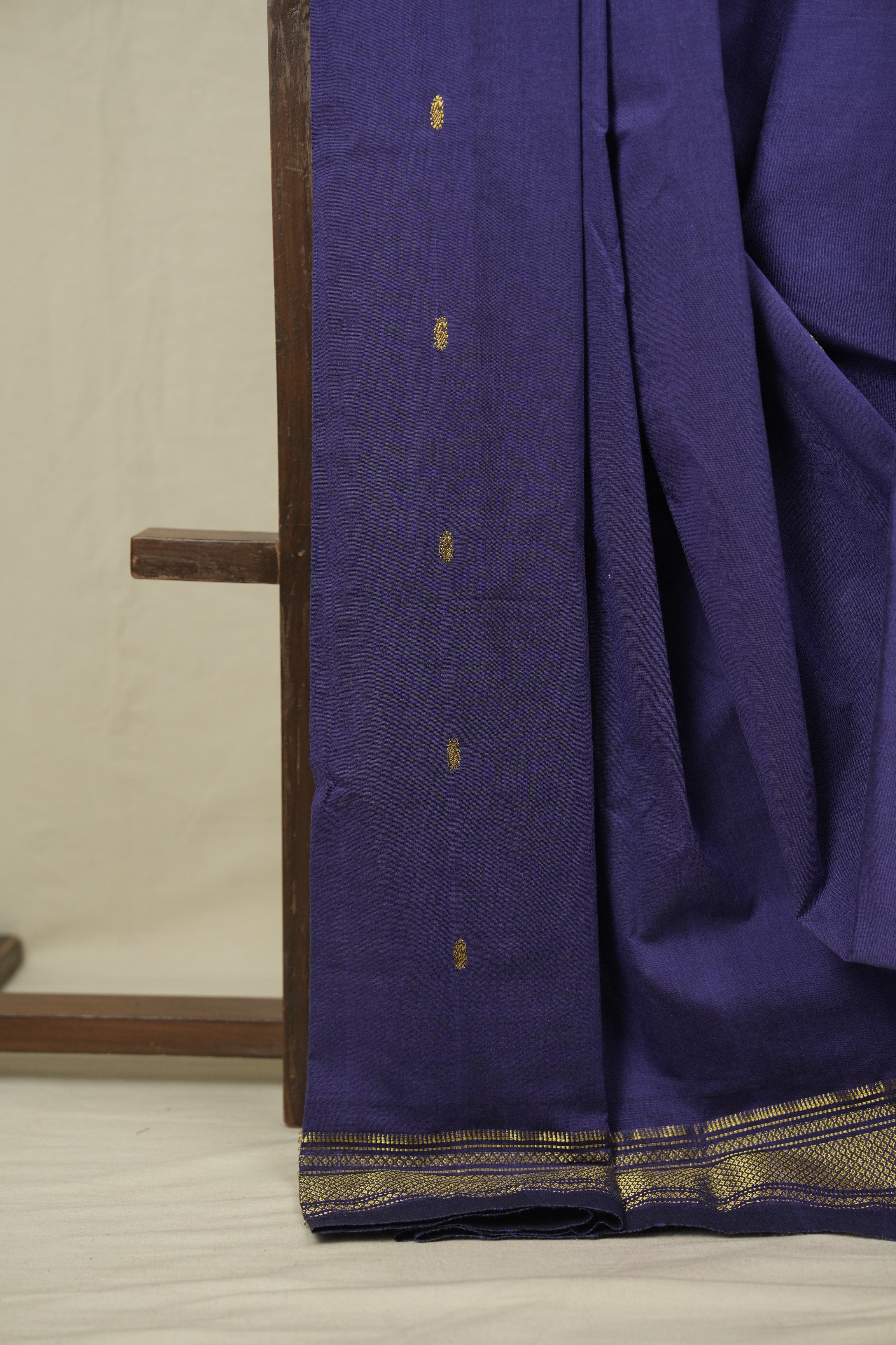 Purple Cotton Paithani Saree - SRPCPS799