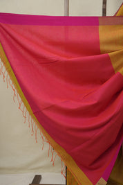 Mustard Bengal Cotton Saree - SRMBCS139