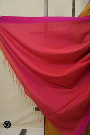 Mustard Bengal Cotton Saree - SRMBCS139