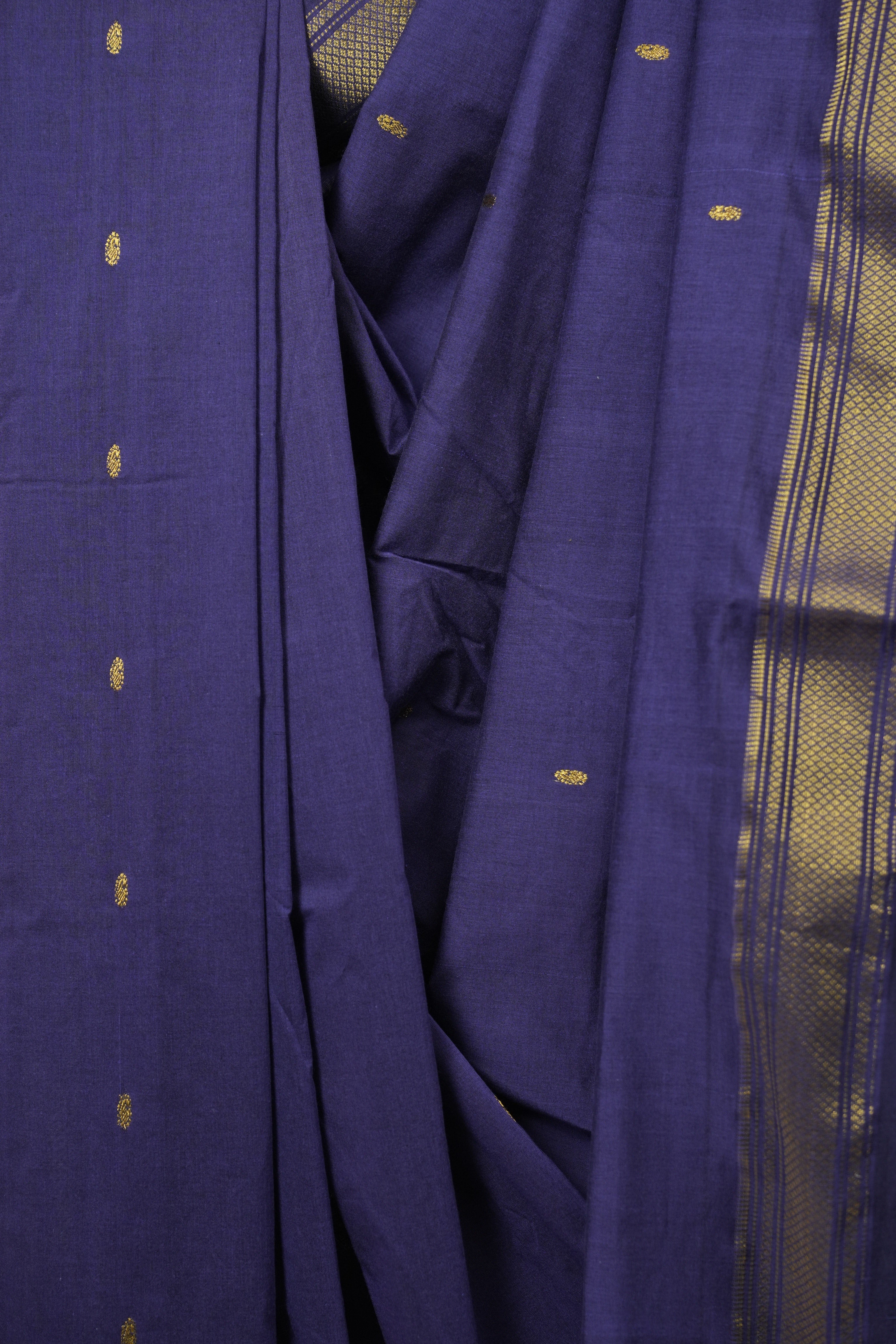 Purple Cotton Paithani Saree - SRPCPS799