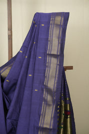 Purple Cotton Paithani Saree - SRPCPS799