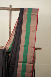 Black Kanjivaram Silk Saree- SRBKSS967