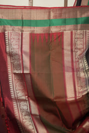 Black Kanjivaram Silk Saree- SRBKSS967