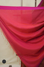 Maroon Bengal Cotton Saree - SRMBCS152
