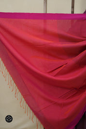 Plum Purple Bengal Cotton Saree - SRPPBCS153