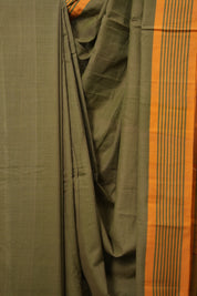 Moss Green  Cotton Ilkal Saree  - SRMGCIS674