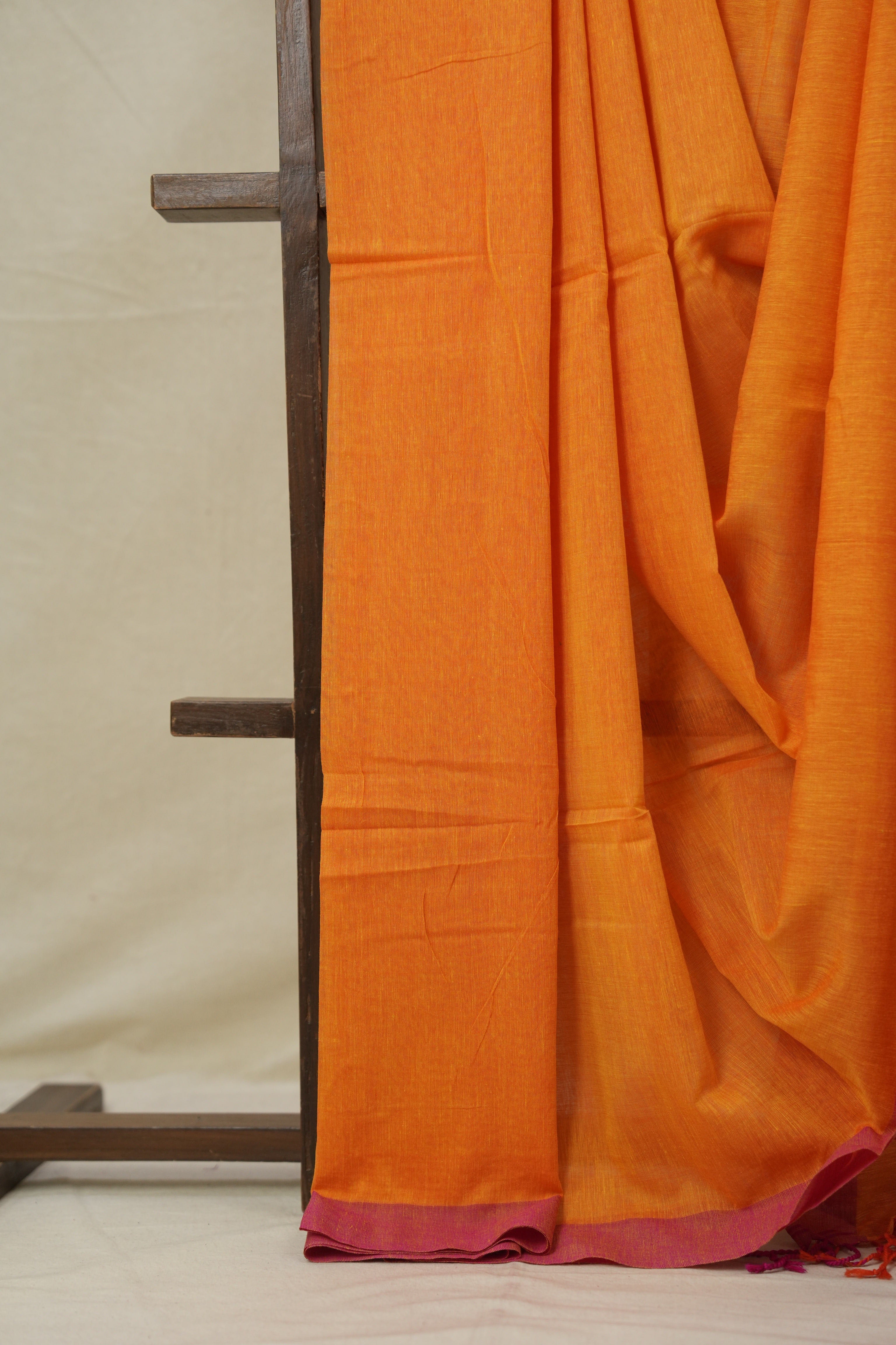 Yellow Bengal Cotton Saree - SRYBCS137