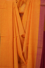 Yellow Bengal Cotton Saree - SRYBCS137