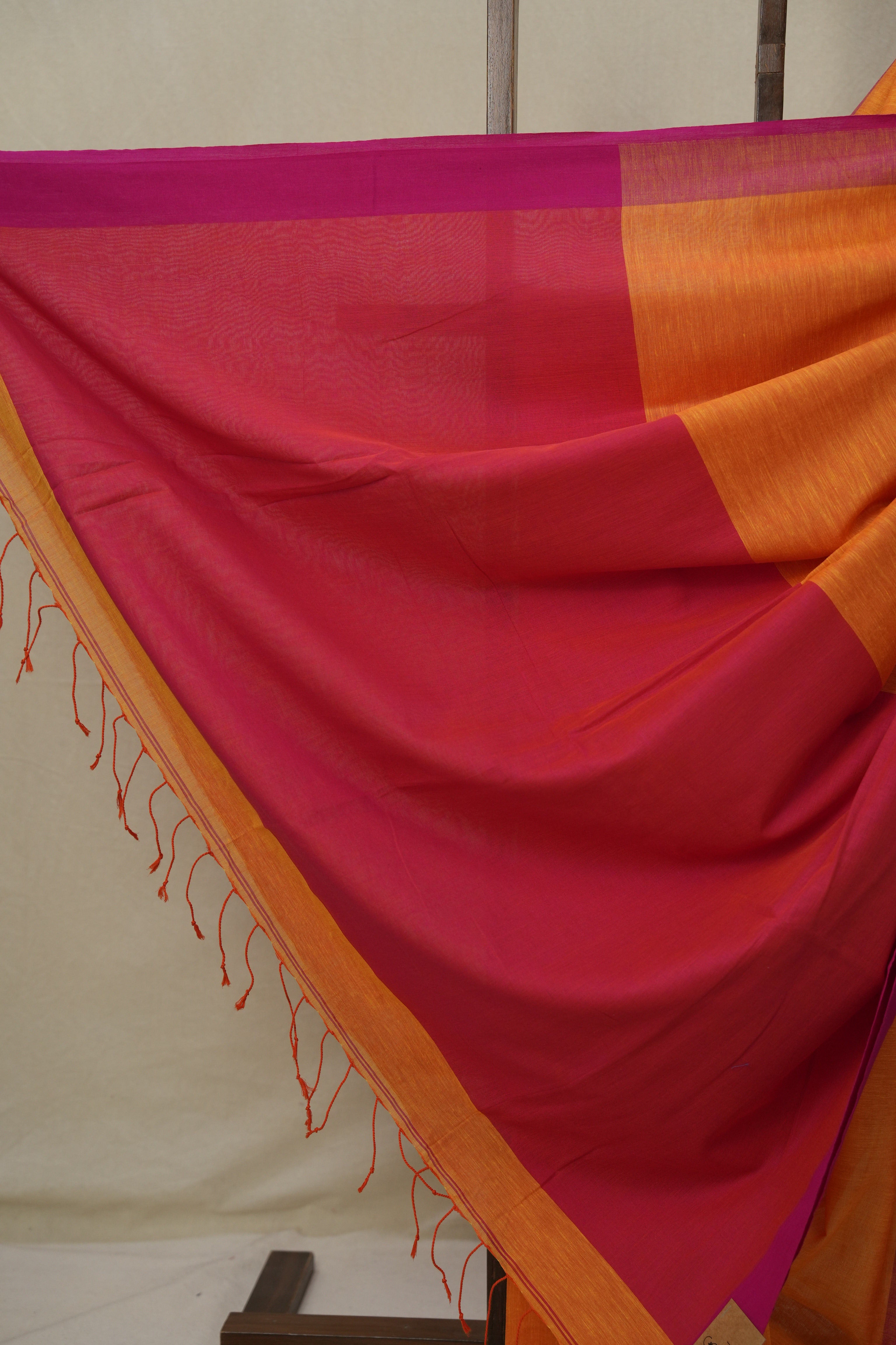 Yellow Bengal Cotton Saree - SRYBCS137