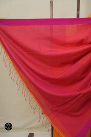 Yellow Bengal Cotton Saree - SRYBCS137
