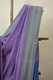 Light Purple Cotton Ilkal Saree  - SRLPCIS669