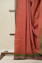 Two Tone Red Cotton Ilkal Saree  - SRTRCIS670