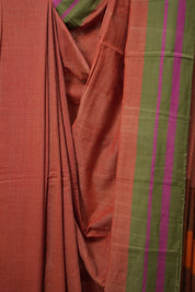Two Tone Red Cotton Ilkal Saree  - SRTRCIS670