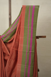 Two Tone Red Cotton Ilkal Saree  - SRTRCIS670