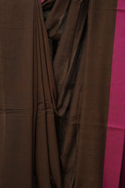 Brown Bengal Cotton Saree - SRBBCS149