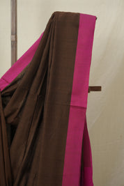Brown Bengal Cotton Saree - SRBBCS149