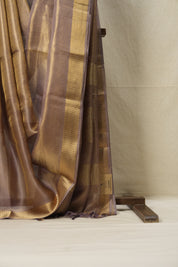 Lilac Gold Tissue Tussar Silk Saree - SRLGTTSS526