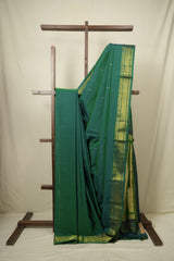 Peacock Green Cotton Paithani Saree - SRPGCPS809