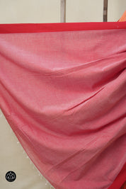 Peach Coral Bengal Cotton Saree - SRLPCBCS157