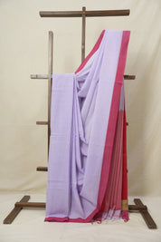 Lavendar Bengal Cotton Saree - SRLBCS156