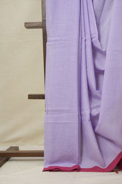 Lavendar Bengal Cotton Saree - SRLBCS156