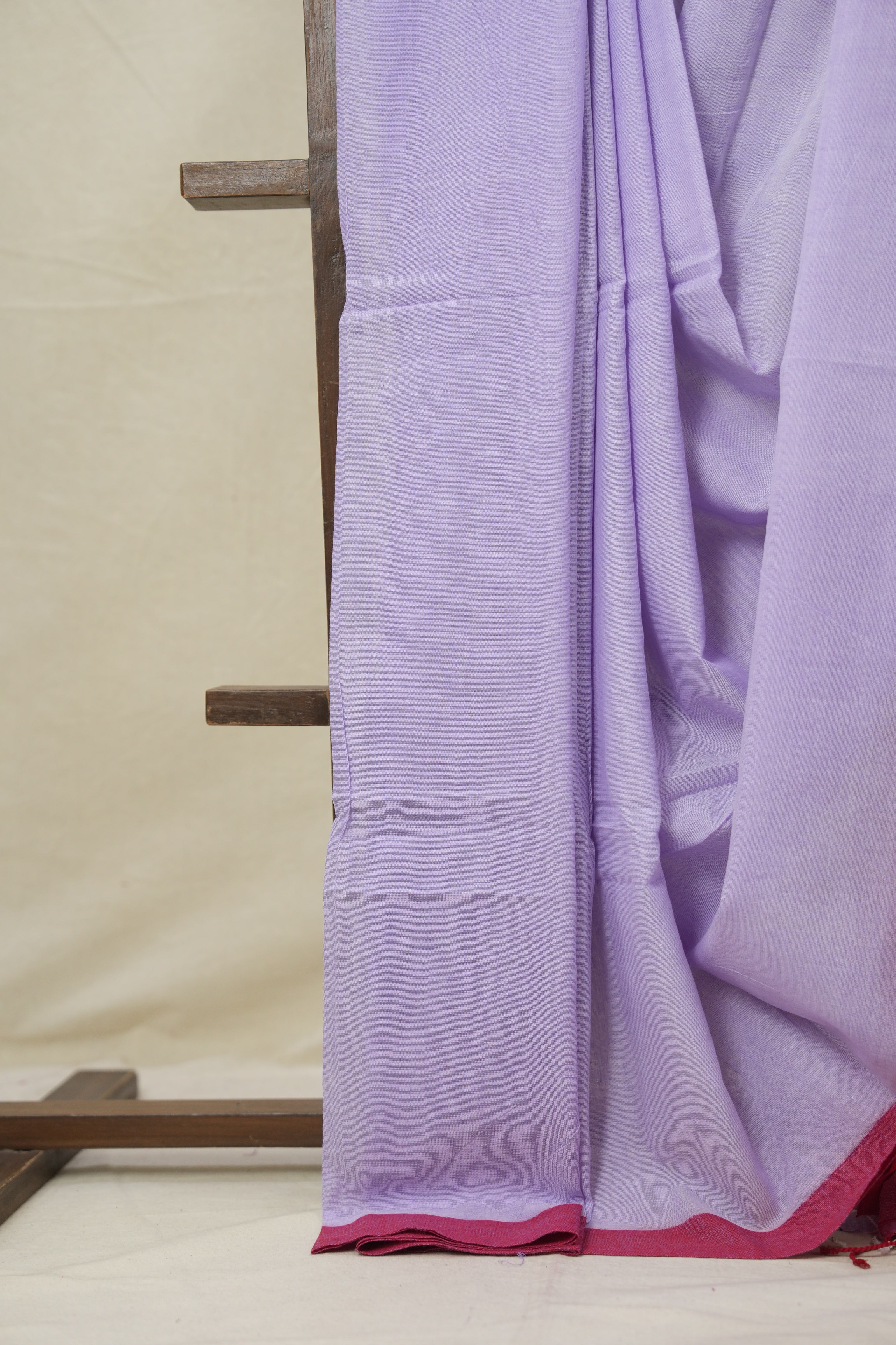 Lavendar Bengal Cotton Saree - SRLBCS156