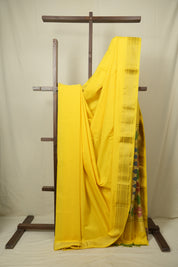 Yellow Cotton Paithani Saree - SRYCPS808