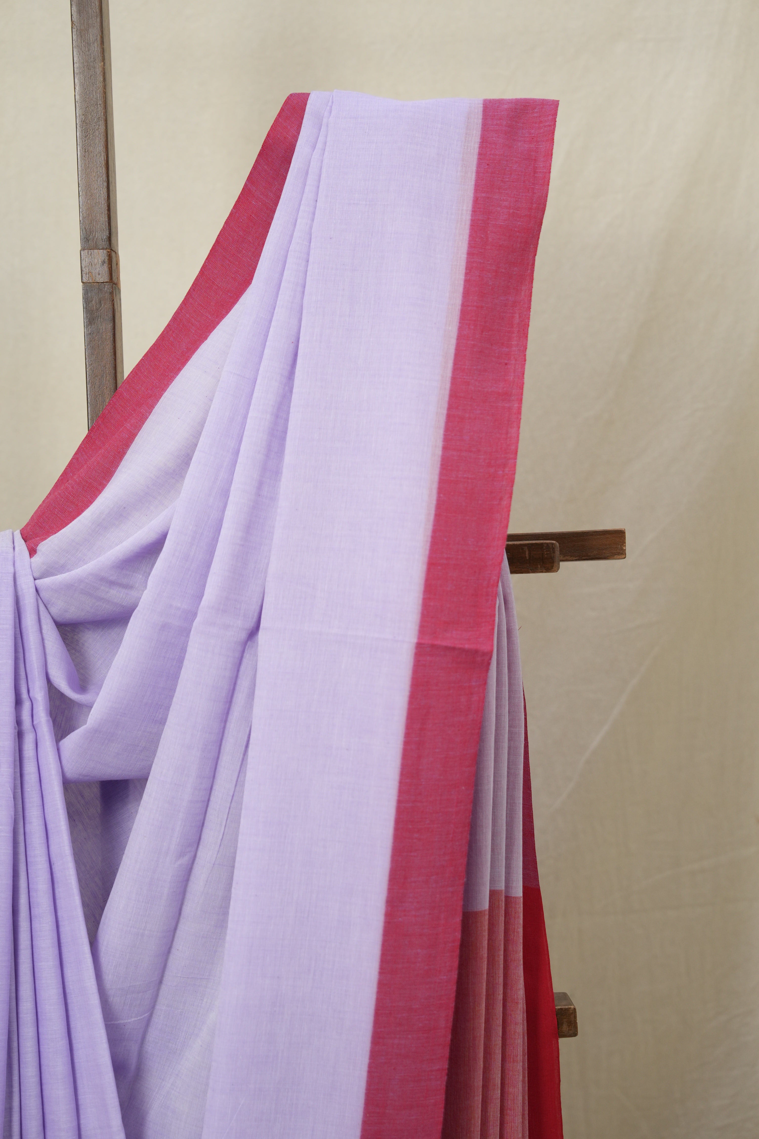 Lavendar Bengal Cotton Saree - SRLBCS156