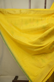 Yellow Cotton Paithani Saree - SRYCPS808