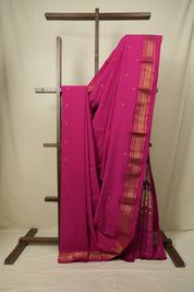 Pink Cotton Paithani Saree - SRPCPS812