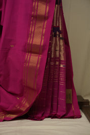 Pink Cotton Paithani Saree - SRPCPS812