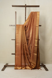 Red Gold Tissue Tussar Silk Saree - SRRGTTSS523