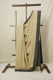 Beige Bengal Cotton Saree - SRBBCS143