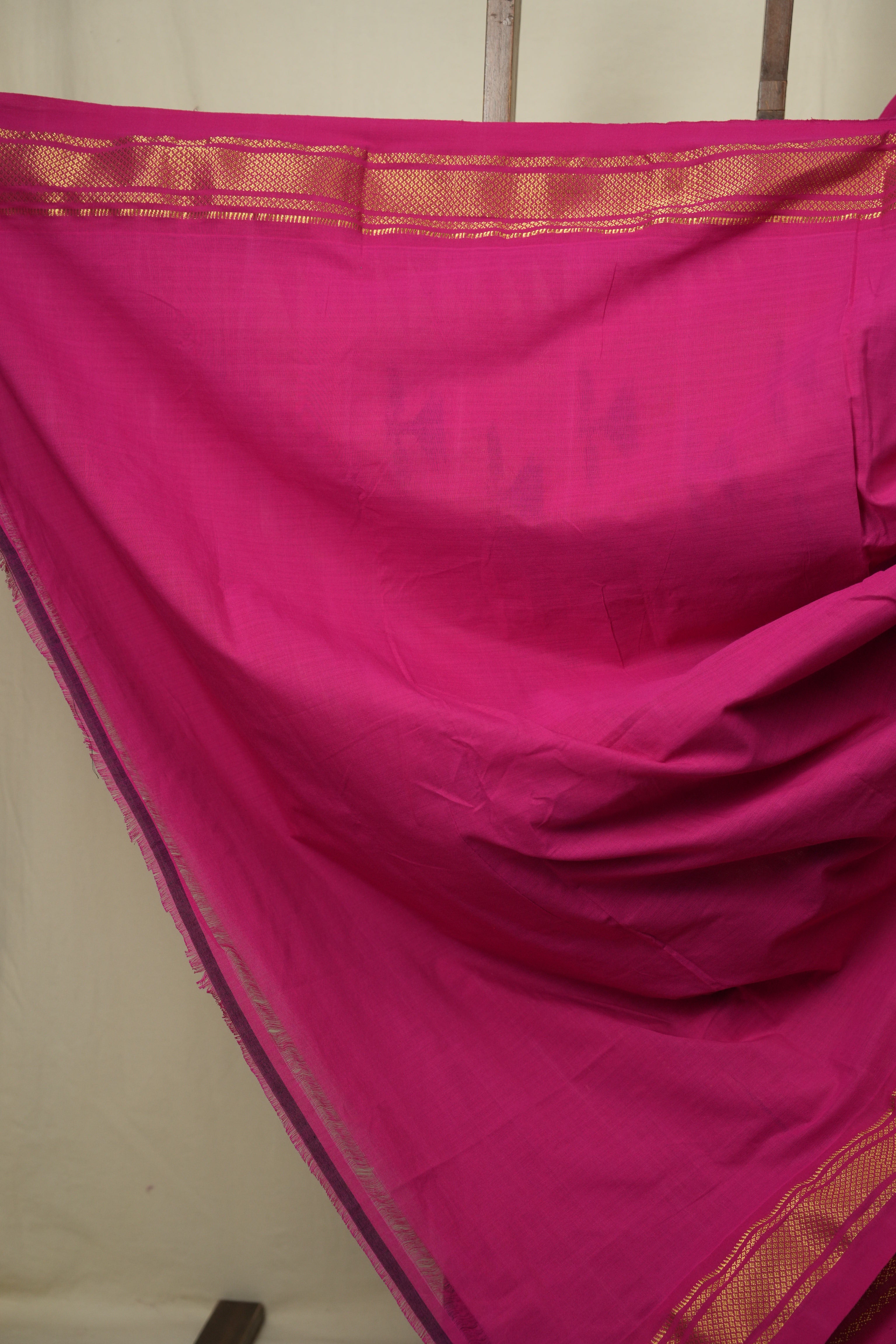 Pink Cotton Paithani Saree - SRPCPS812
