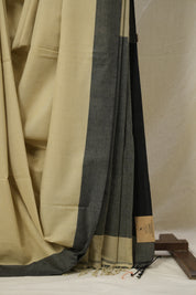 Beige Bengal Cotton Saree - SRBBCS143